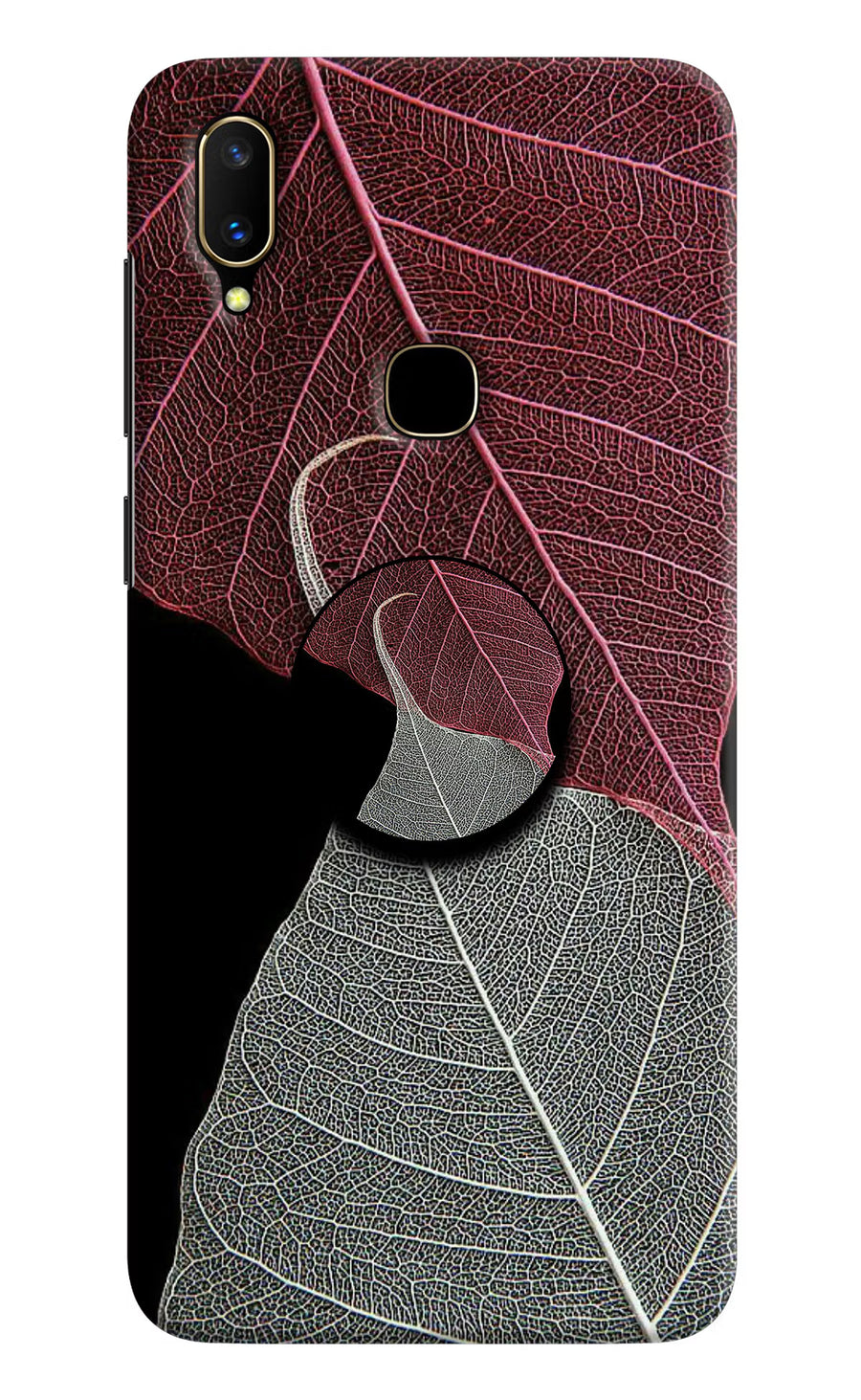 Leaf Pattern Vivo V11 Pop Case, Hard case