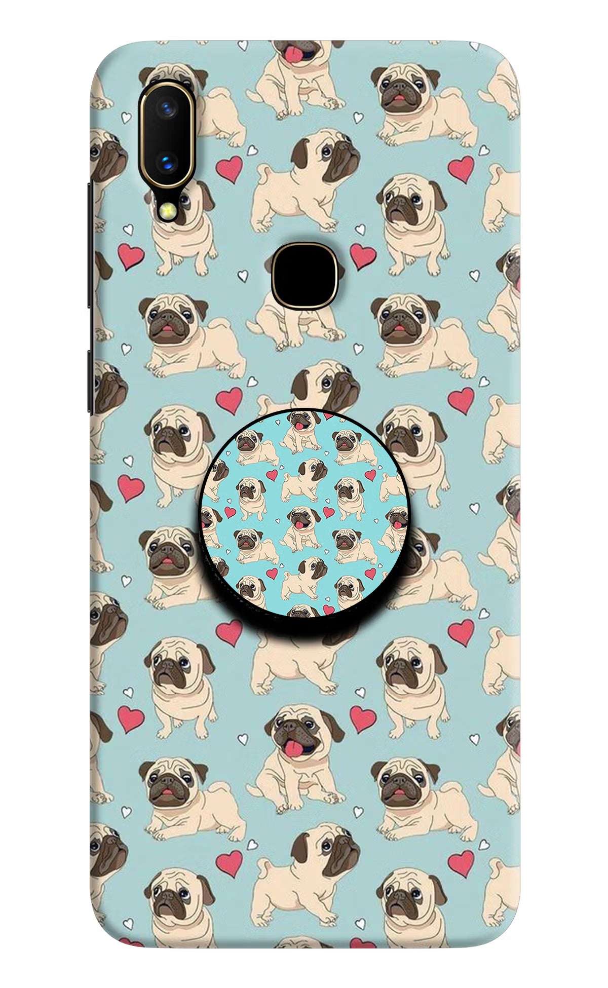 Pug Dog Vivo V11 Pop Case by Casekaro