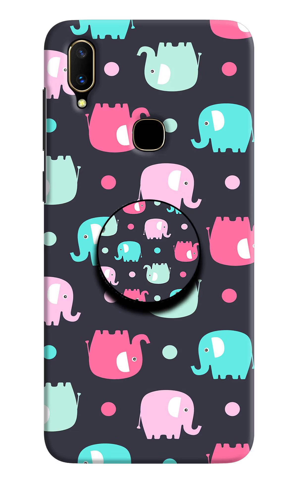Baby Elephants Vivo V11 Pop Case by Casekaro