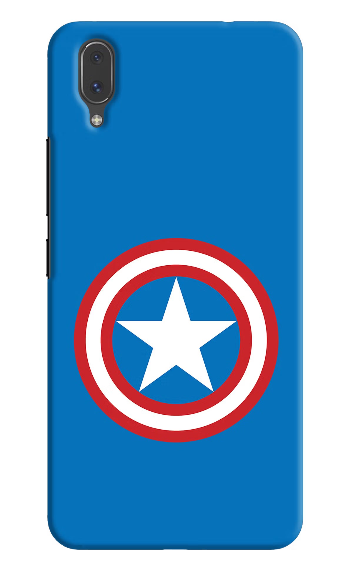 Captain America Logo Vivo X21 Hard Case Back Cover by Casekaro