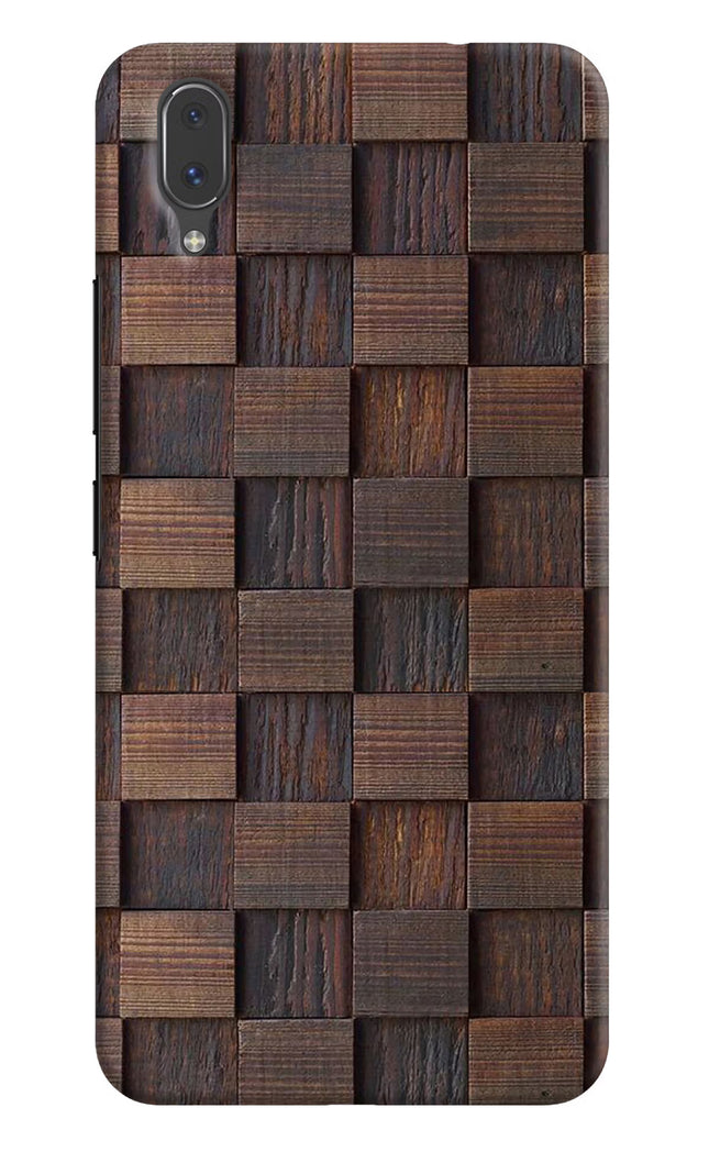 Wooden Cube Design Vivo X21 Hard Case Back Cover by Casekaro