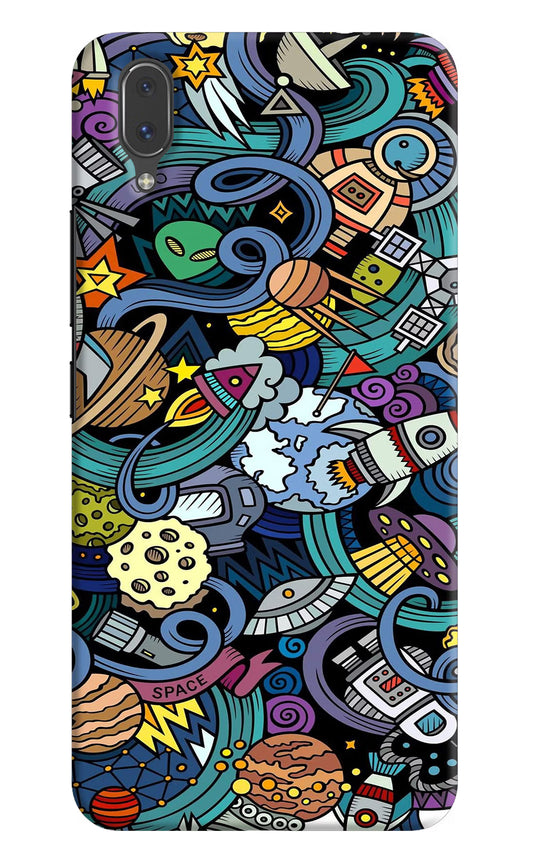 Space Abstract Vivo X21 Hard Case Back Cover by Casekaro