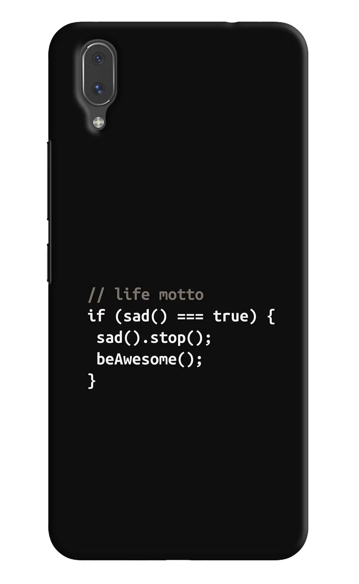 Life Motto Code Vivo X21 Hard Case Back Cover by Casekaro