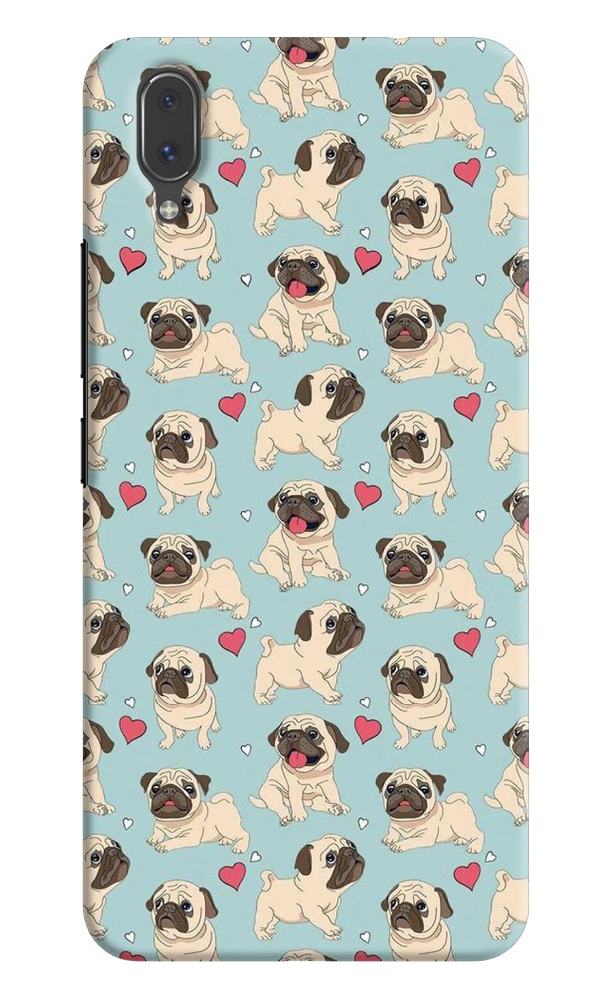 Pug Dog Vivo X21 Hard Case Back Cover by Casekaro