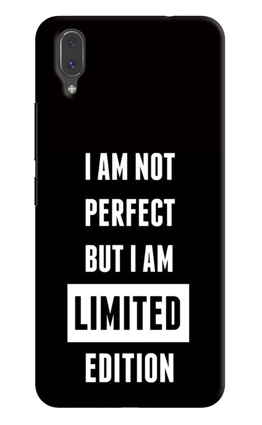 I Am Not Perfect But I Am Limited Edition Vivo X21 Hard Case Back Cover by Casekaro