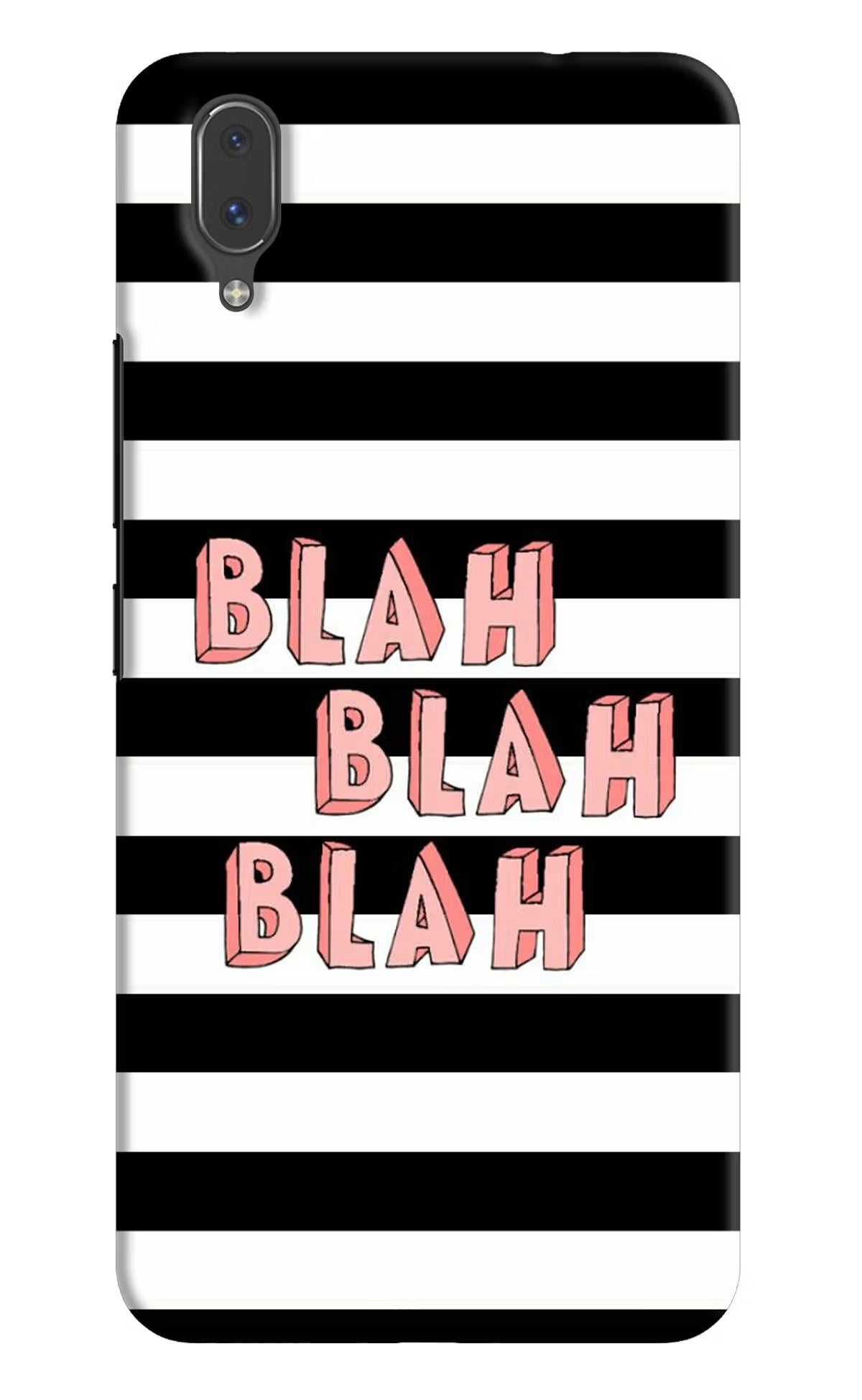 Blah Blah Blah Vivo X21 Hard Case Back Cover by Casekaro