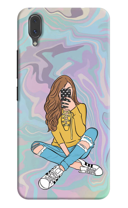 Selfie Girl Vivo X21 Hard Case Back Cover by Casekaro