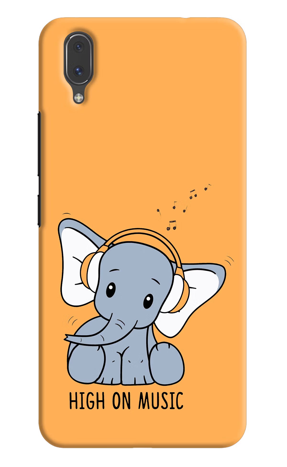 High On Music Vivo X21 Hard Case Back Cover by Casekaro