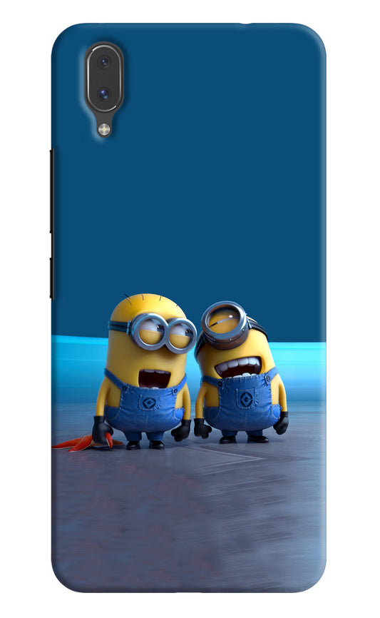 Minion Laughing Vivo X21 Hard Case Back Cover by Casekaro