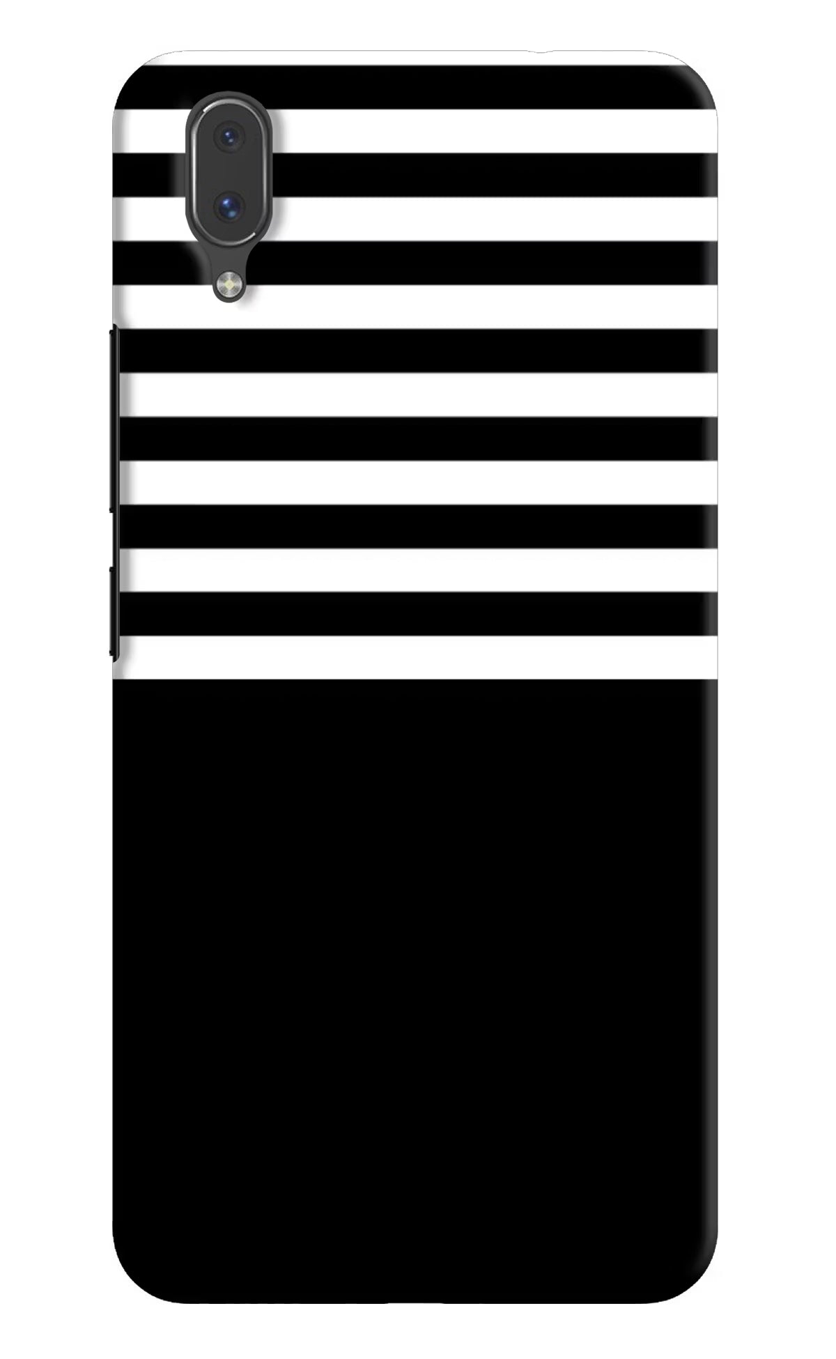 Black and White Print Vivo X21 Hard Case Back Cover by Casekaro