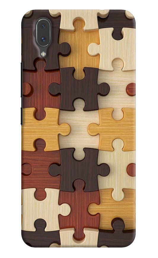 Wooden Puzzle Vivo X21 Hard Case Back Cover by Casekaro