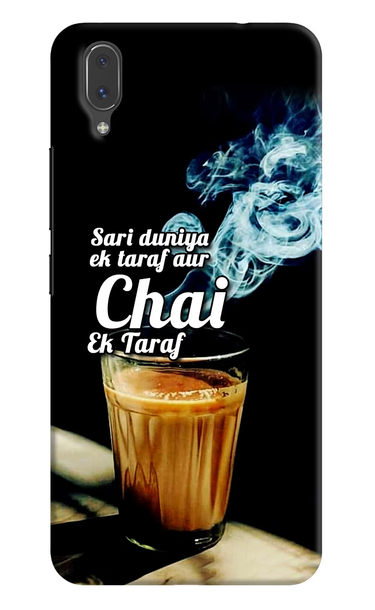 Chai Ek Taraf Quote Vivo X21 Hard Case Back Cover by Casekaro