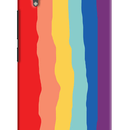 Rainbow Vivo X21 Hard Case Back Cover by Casekaro