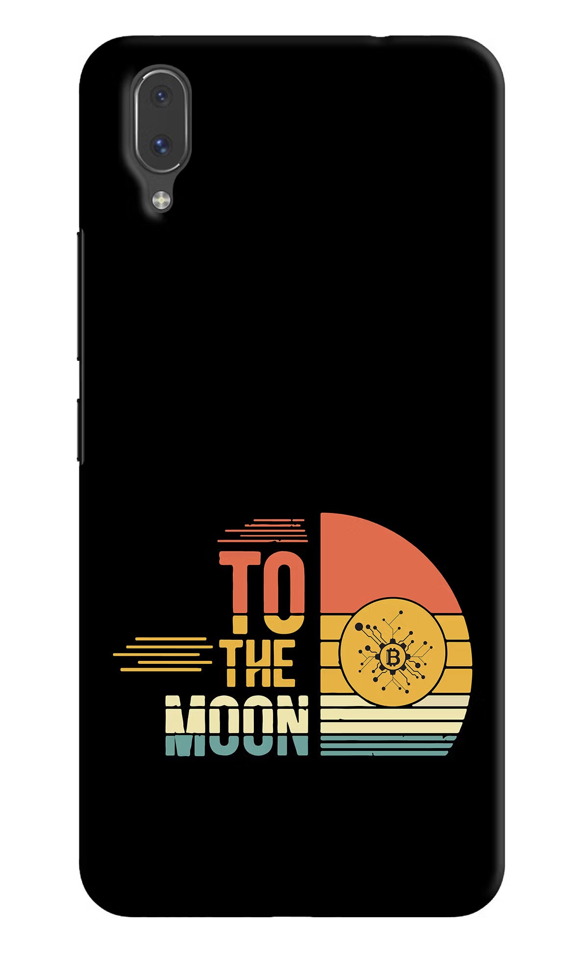 To the Moon Vivo X21 Hard Case Back Cover by Casekaro