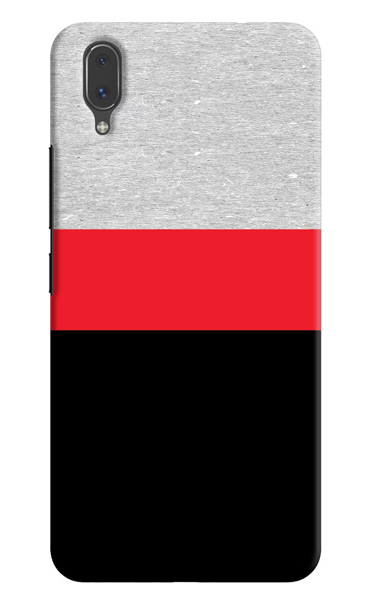 Tri Color Pattern Vivo X21 Hard Case Back Cover by Casekaro
