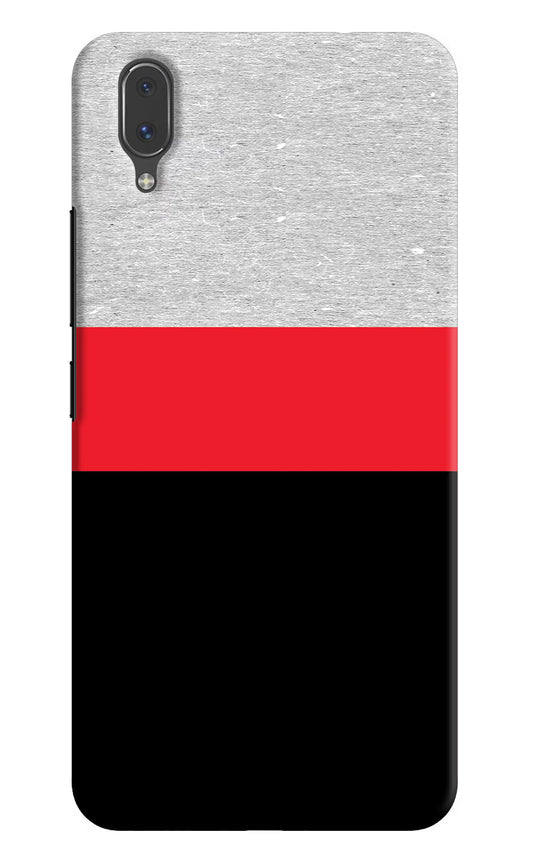 Tri Color Pattern Vivo X21 Hard Case Back Cover by Casekaro