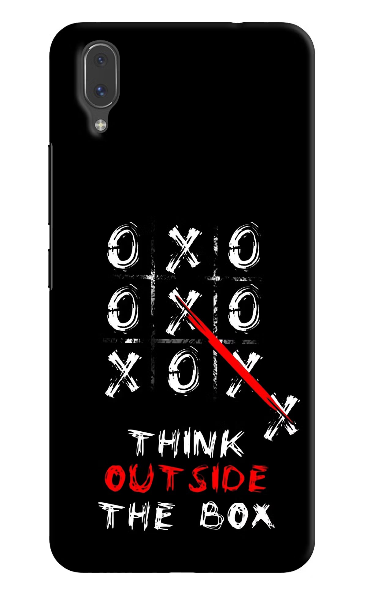 Think out of the BOX Vivo X21 Hard Case Back Cover by Casekaro