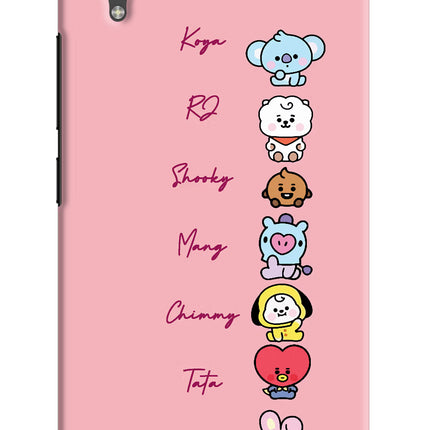 BTS names Vivo X21 Hard Case Back Cover by Casekaro