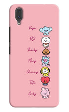 BTS names Vivo X21 Hard Case Back Cover by Casekaro