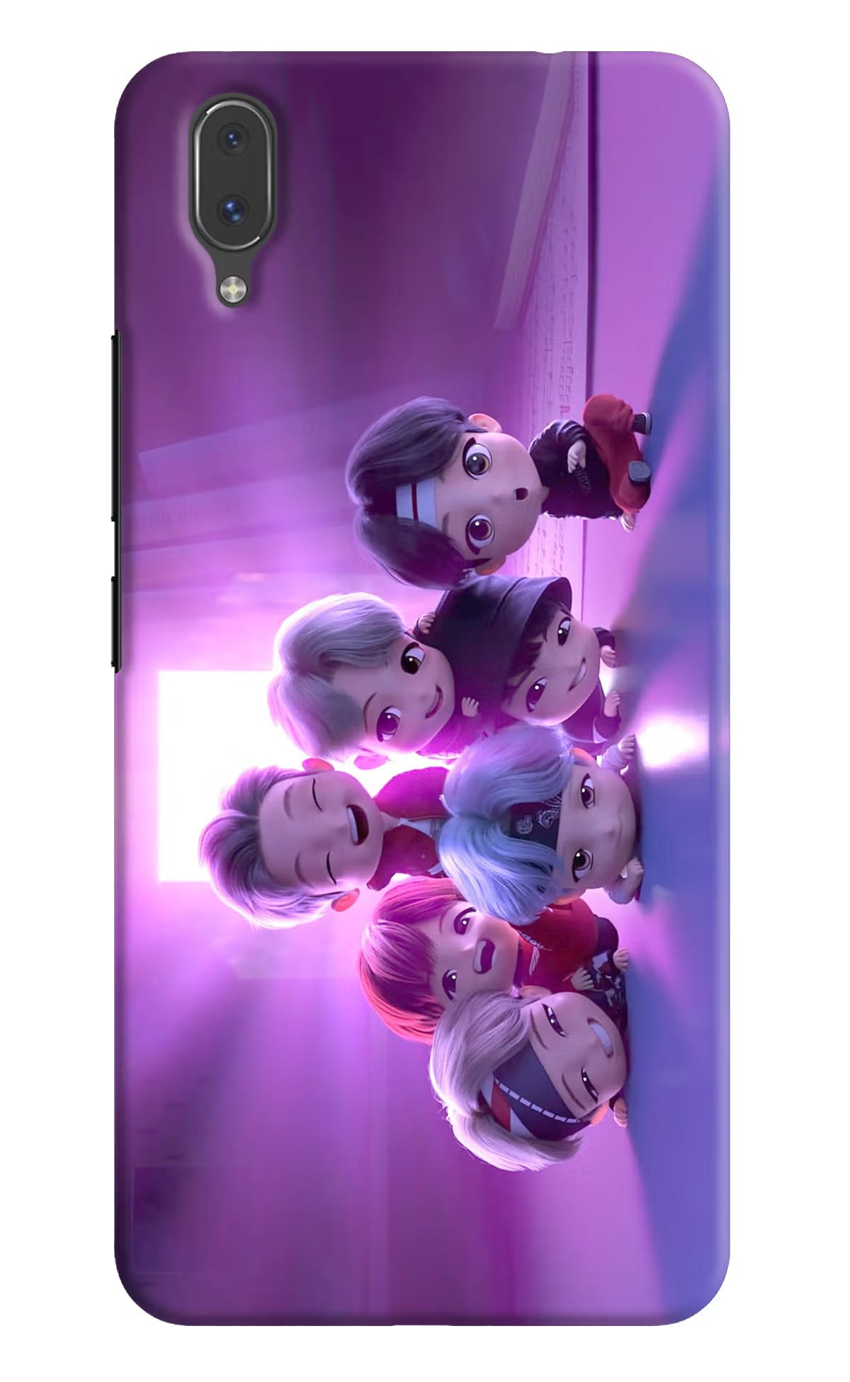 BTS Chibi Vivo X21 Hard Case Back Cover by Casekaro