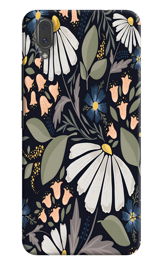 Flowers Art Vivo X21 Hard Case Back Cover by Casekaro