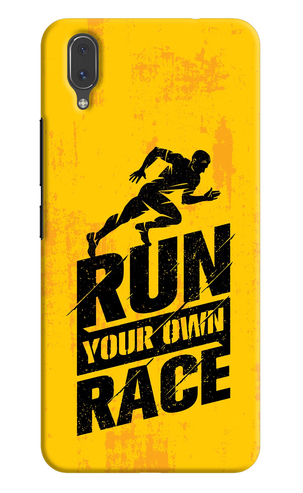 Run Your Own Race Vivo X21 Hard Case Back Cover by Casekaro