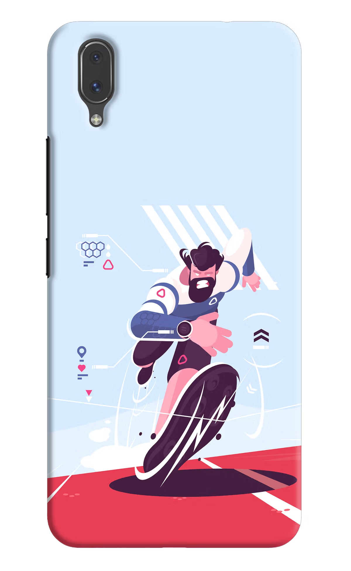 Run Pro Vivo X21 Hard Case Back Cover by Casekaro
