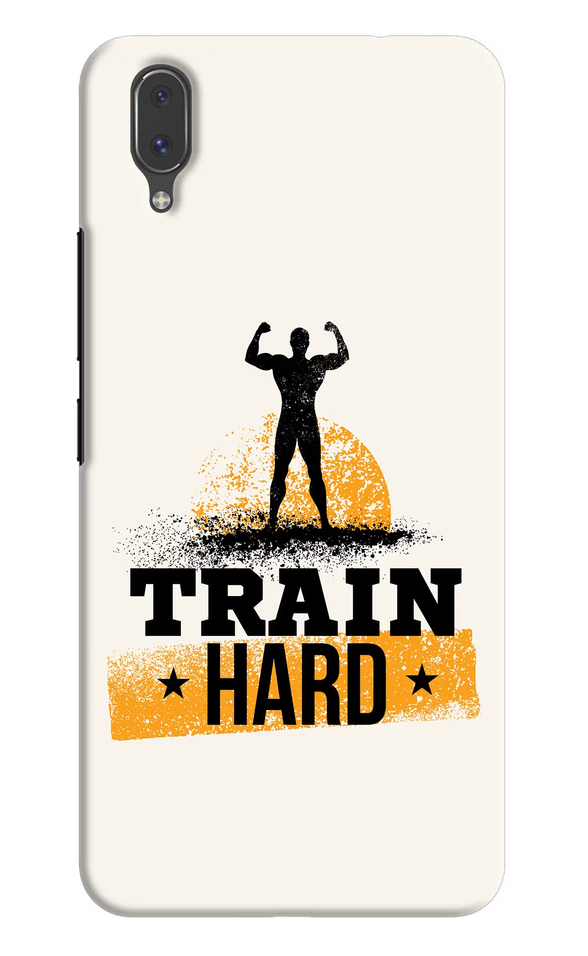 Train Hard Vivo X21 Hard Case Back Cover by Casekaro