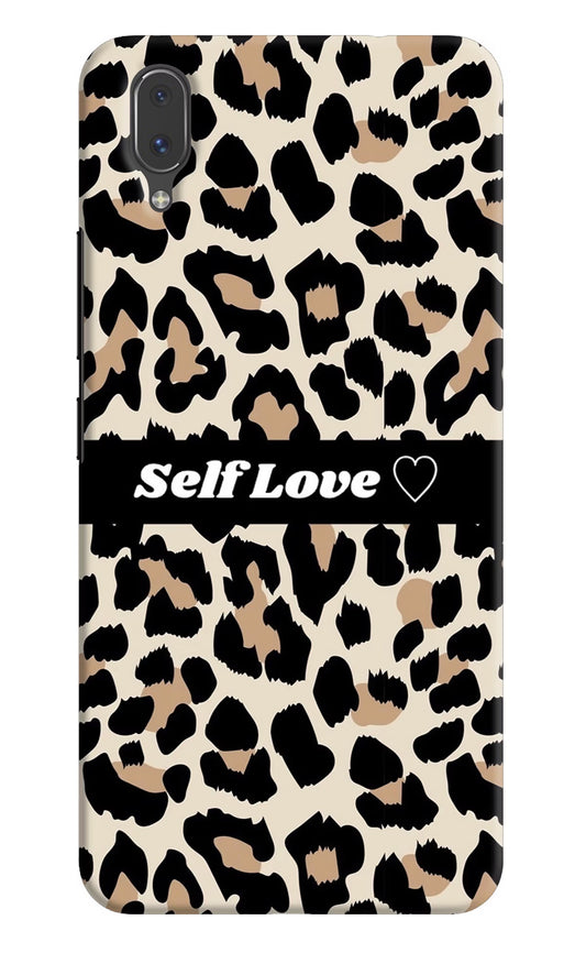 Leopard Print Self Love Vivo X21 Hard Case Back Cover by Casekaro