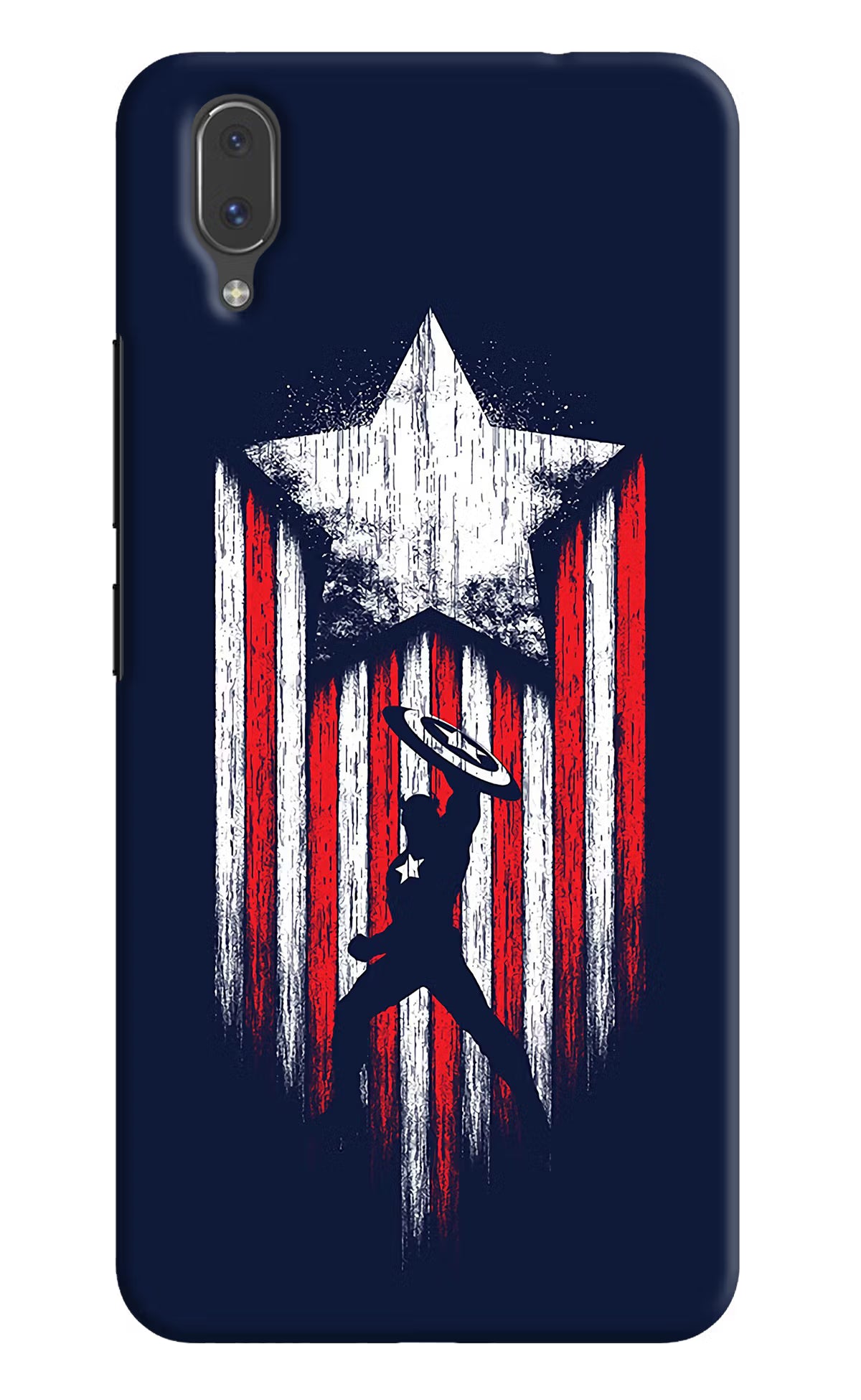 Captain America Marvel Art Vivo X21 Hard Case Back Cover by Casekaro