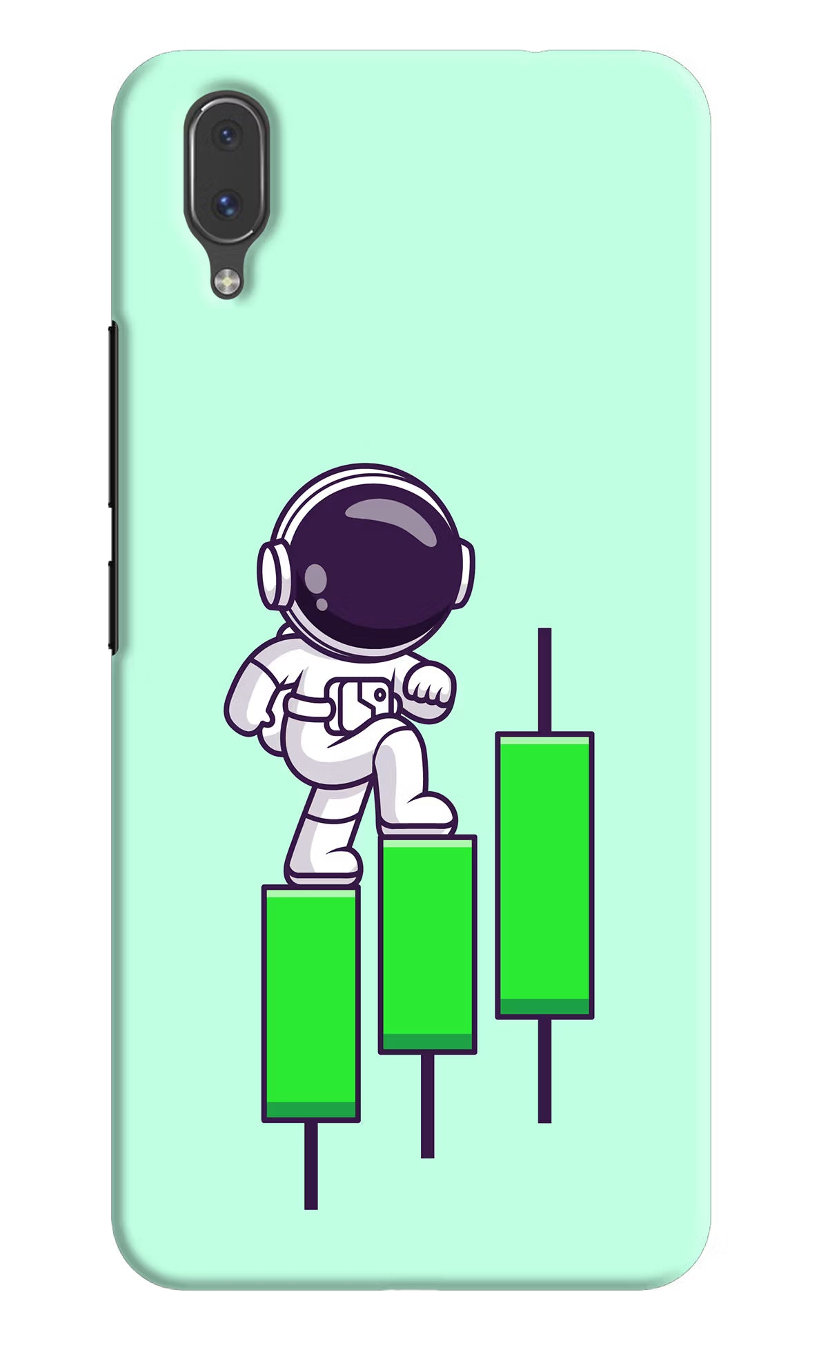 Astronaut Trader Vivo X21 Hard Case Back Cover by Casekaro