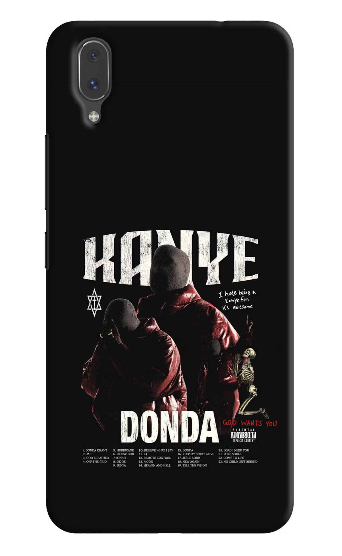 Donda Kanye West Vivo X21 Hard Case Back Cover by Casekaro