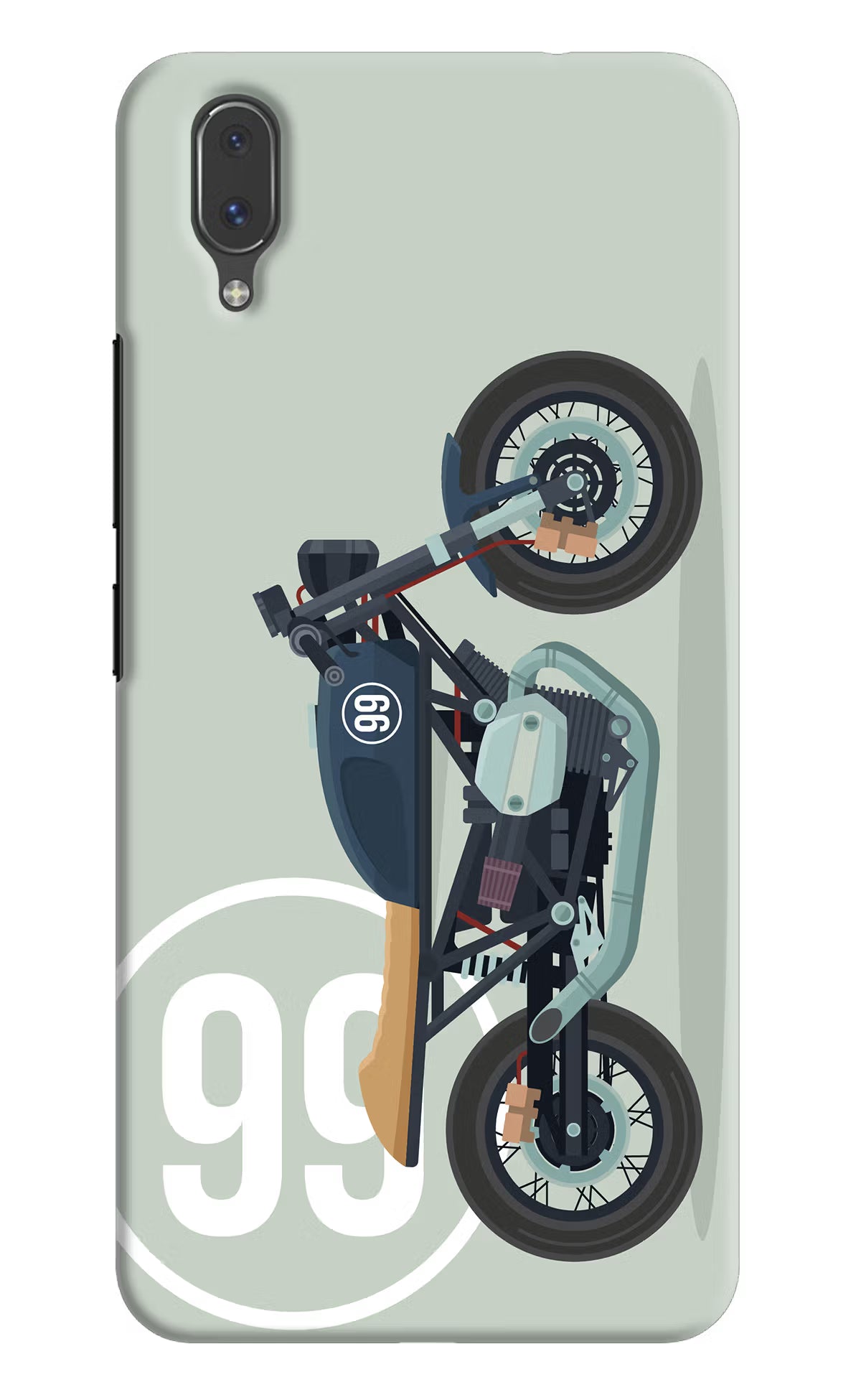 Classic Cafe Racer 99 Vivo X21 Hard Case Back Cover by Casekaro