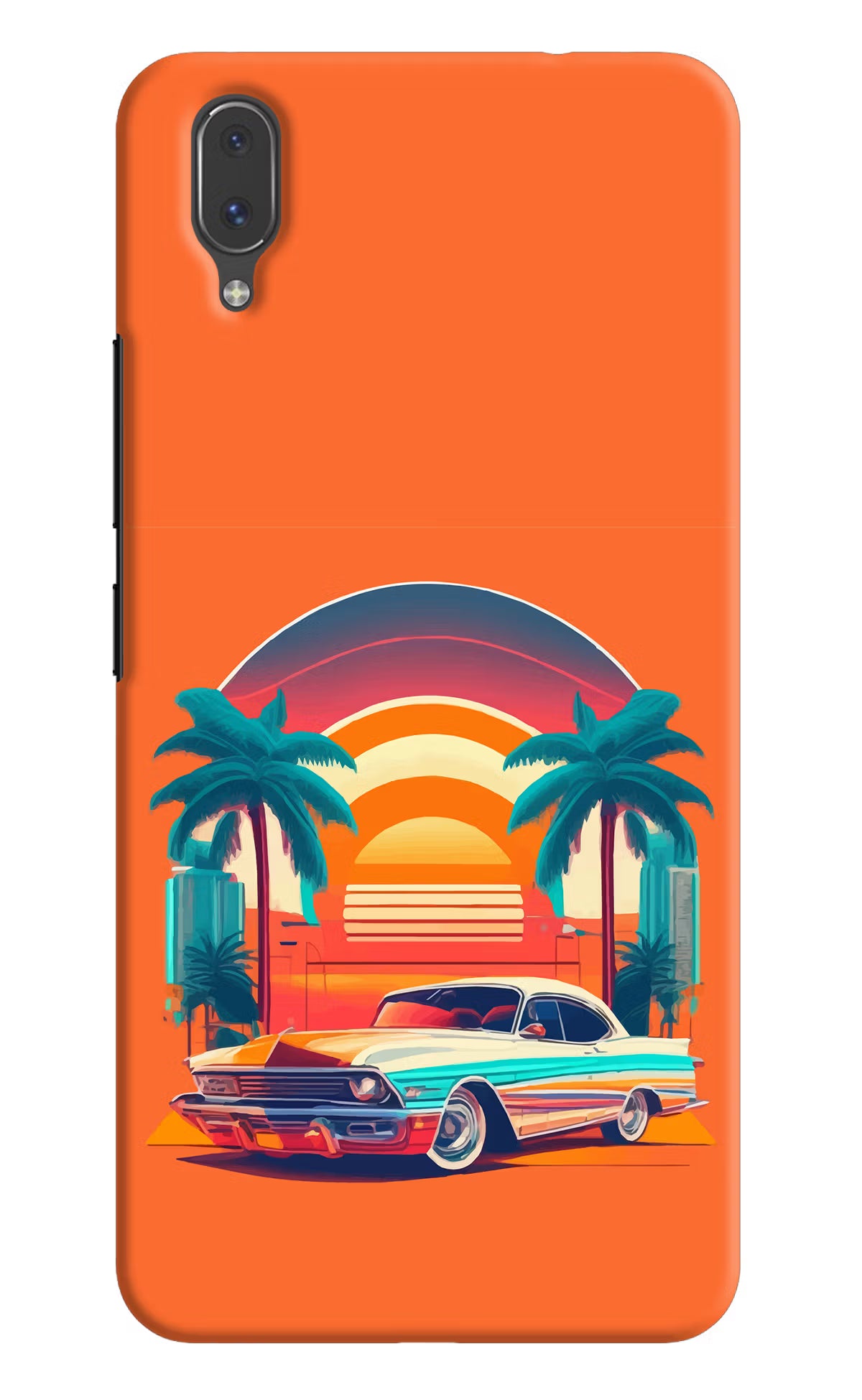 Palm Drive 80s Vivo X21 Hard Case Back Cover by Casekaro