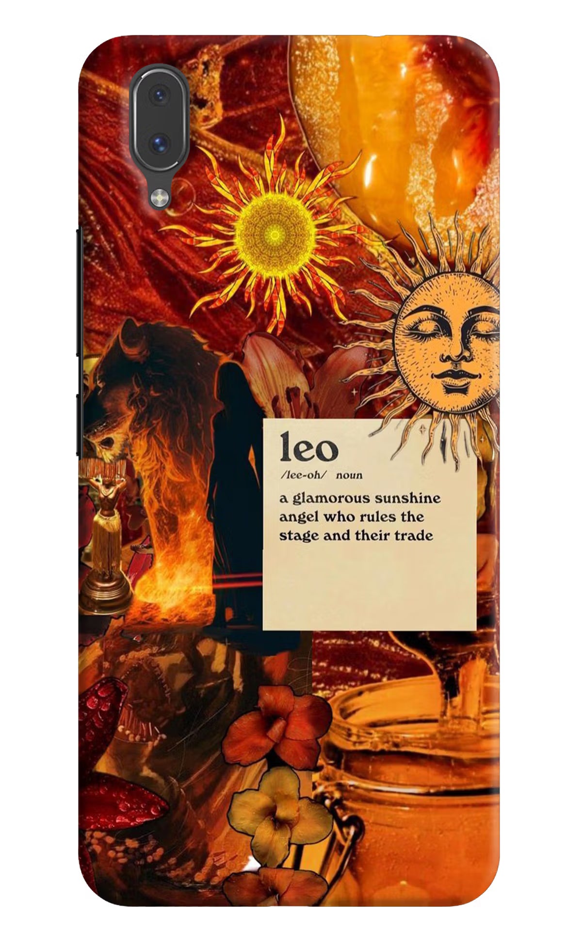 Leo Zodiac Vivo X21 Hard Case Back Cover by Casekaro
