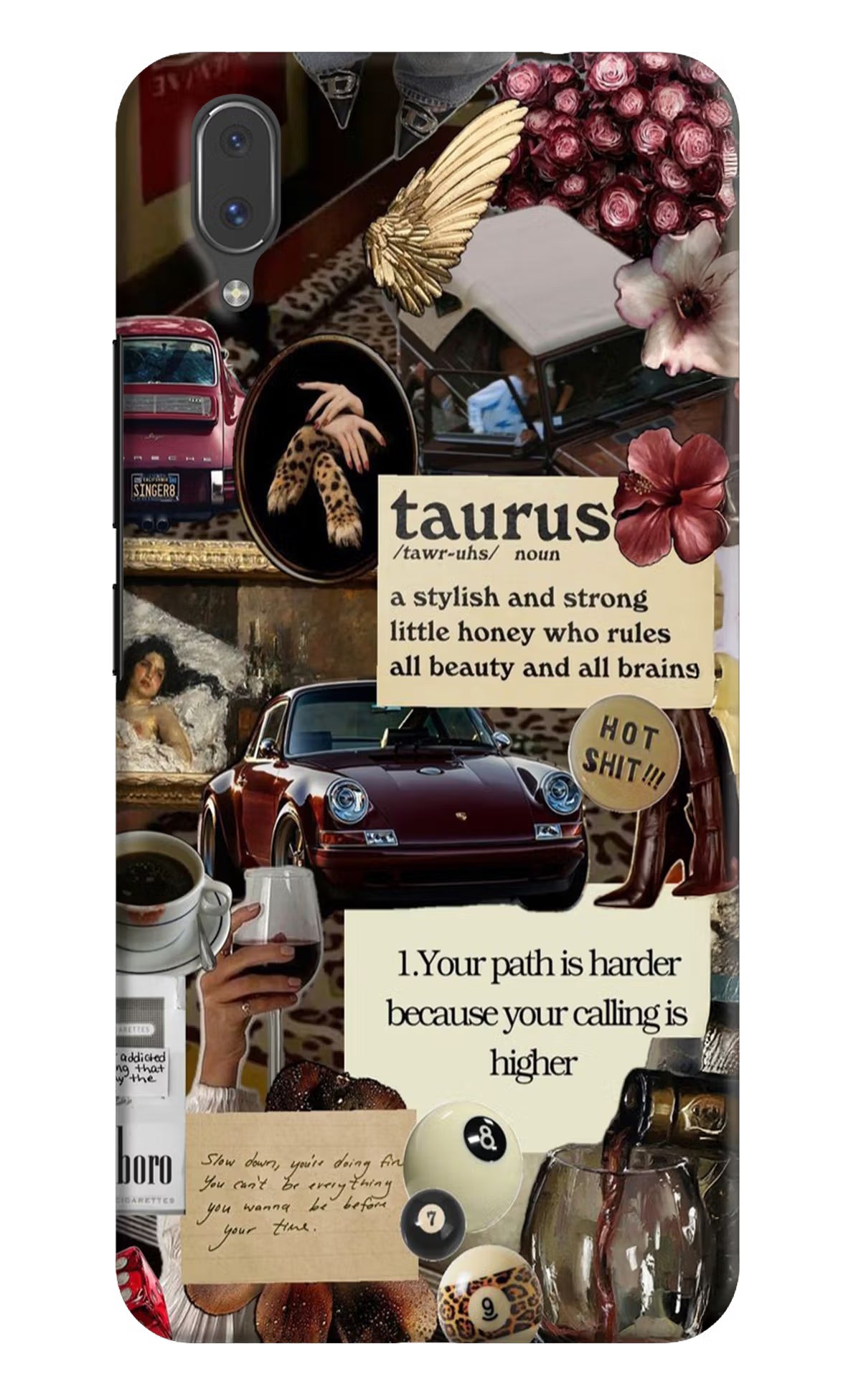Taurus Zodiac Vivo X21 Hard Case Back Cover by Casekaro
