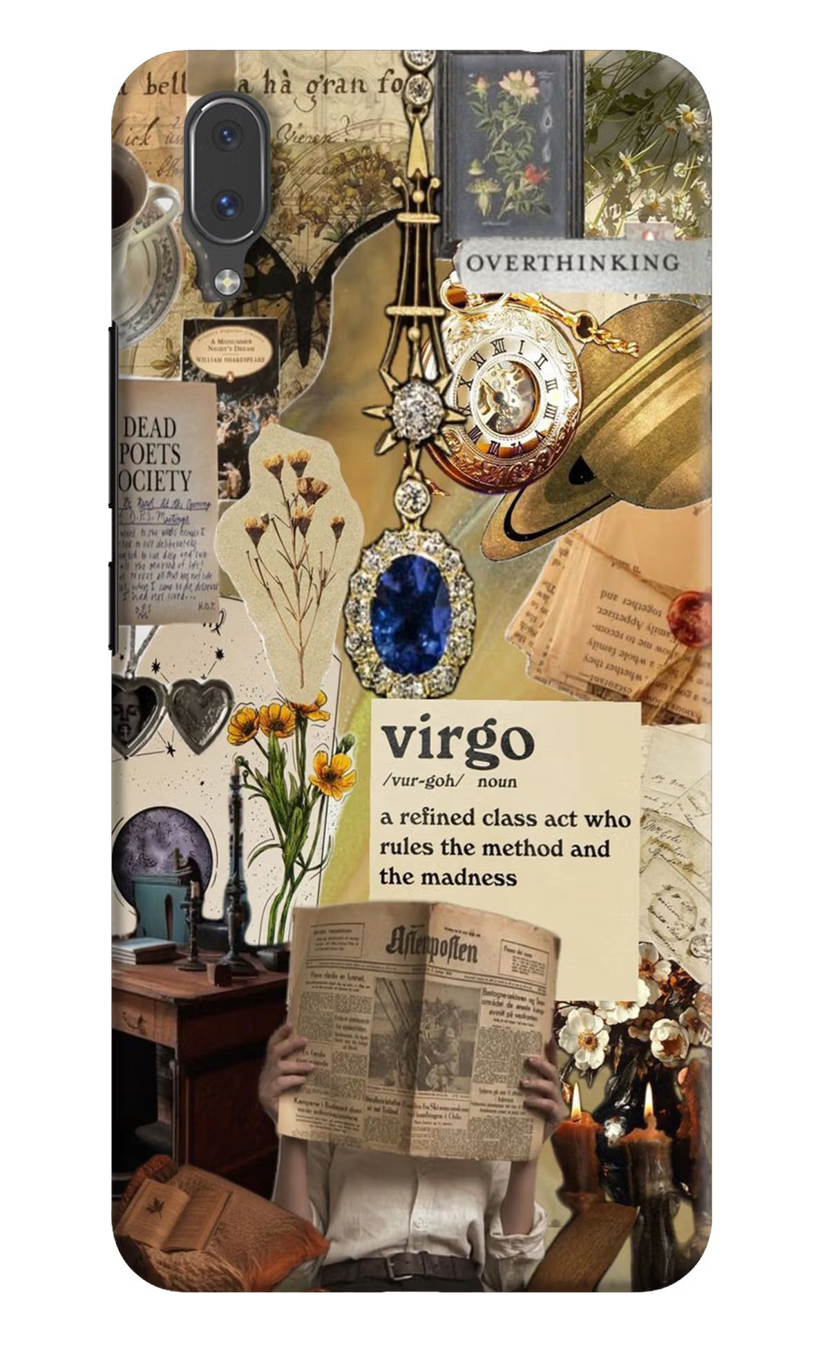 Virgo Zodiac Vivo X21 Hard Case Back Cover by Casekaro