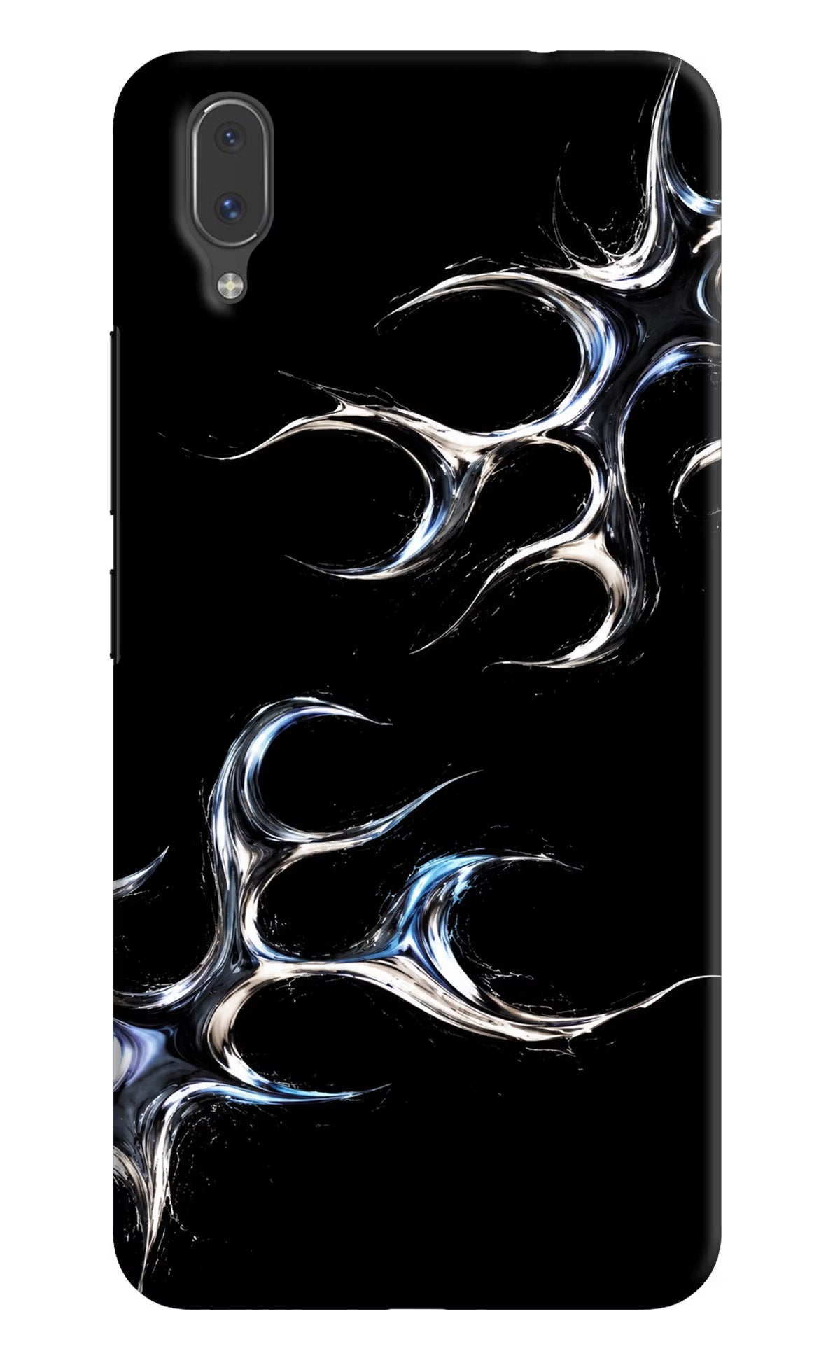 Chrome Tribal Vivo X21 Hard Case Back Cover by Casekaro