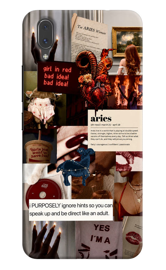 Zodiac Aries Vivo X21 Hard Case Back Cover by Casekaro