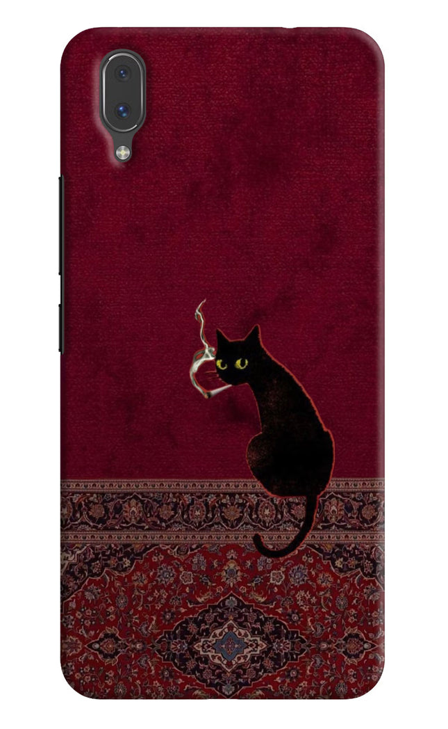 Midnight Cat Vivo X21 Hard Case Back Cover by Casekaro