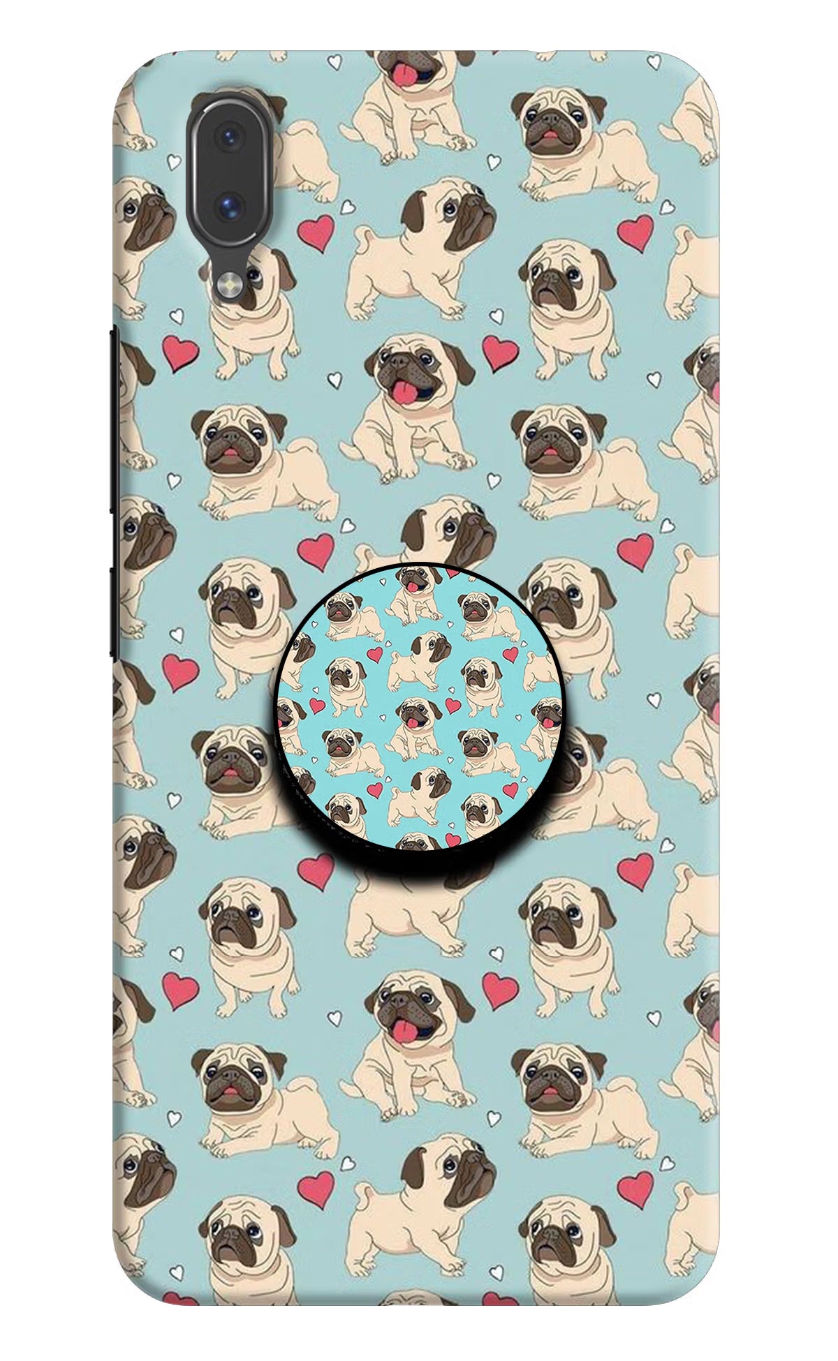 Pug Dog Vivo X21 Pop Case by Casekaro