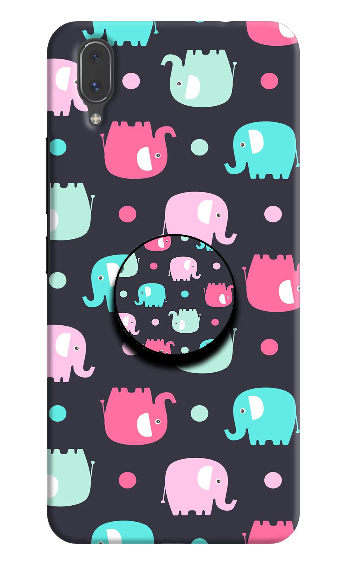 Baby Elephants Vivo X21 Pop Case by Casekaro