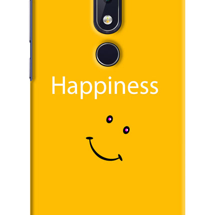 Happiness With Smiley Nokia 6.1 plus Hard Case Back Cover by Casekaro
