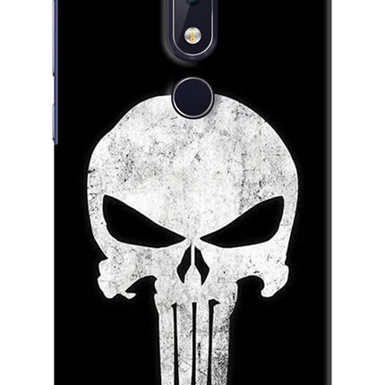 Punisher Skull Nokia 6.1 plus Hard Case Back Cover by Casekaro