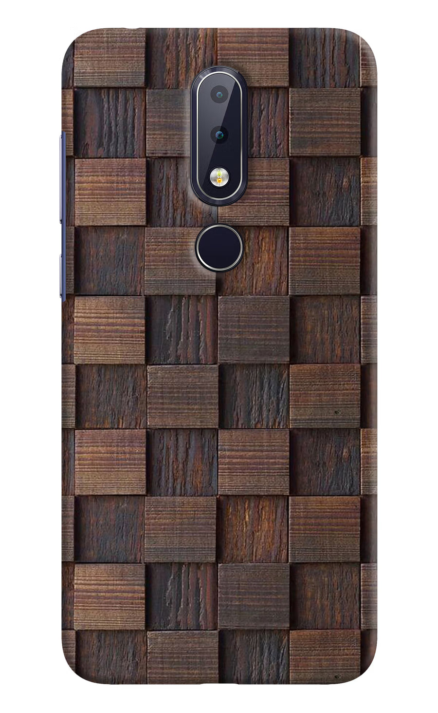 Wooden Cube Design Nokia 6.1 plus Back Cover, Hard case