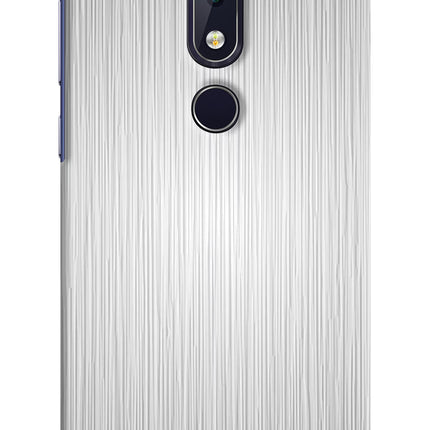 Wooden Grey Texture Nokia 6.1 plus Hard Case Back Cover by Casekaro