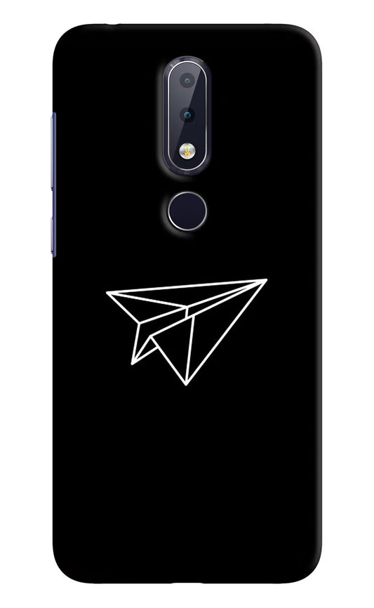 Paper Plane White Nokia 6.1 plus Hard Case Back Cover by Casekaro