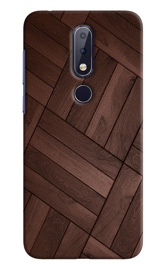 Wooden Texture Design Nokia 6.1 plus Hard Case Back Cover by Casekaro