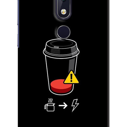 Coffee Nokia 6.1 plus Hard Case Back Cover by Casekaro