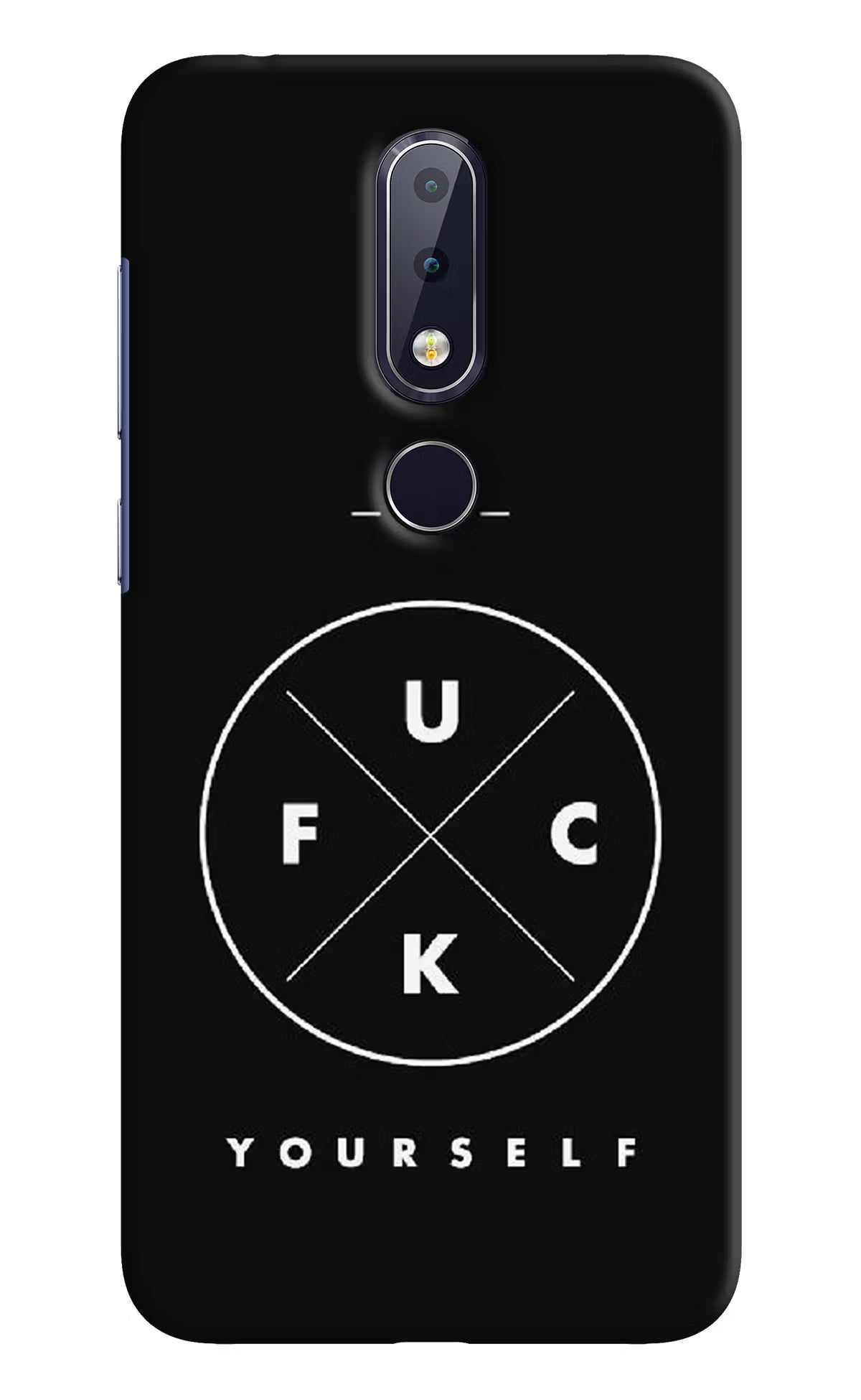 Go Fuck Yourself Nokia 6.1 plus Hard Case Back Cover by Casekaro